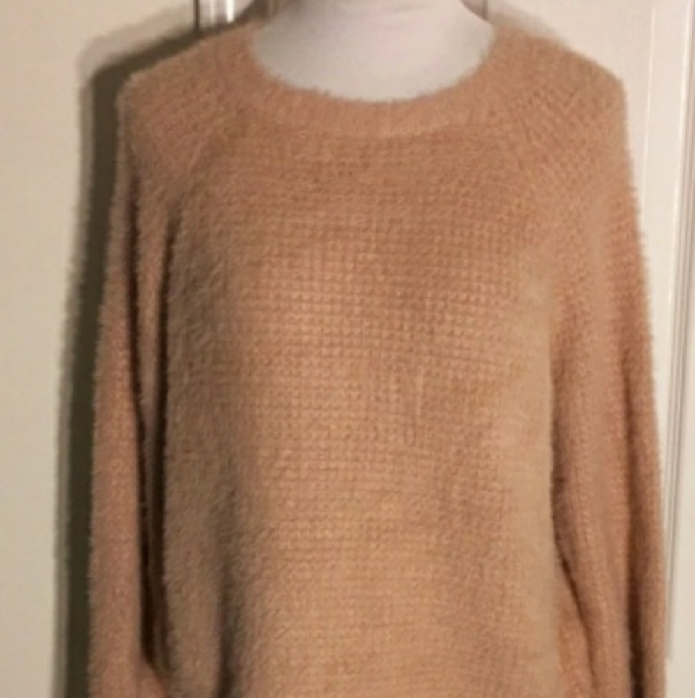 Cotton Emporium Fuzzy Knit Sweater Pa…